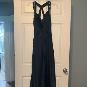 BCBG navy formal gown size 0
